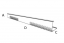 Dělící kačírková lišta - šikmá se sklonem hliník - Výška lišty: 190 mm