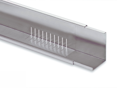 Dělící kačírková lišta pro extenzivní zelené střechy 120x80mm